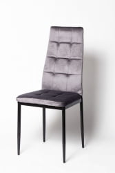 Металлический стул Кафе-2 (ДC4032-Б) вельвет графит / Cafe-2 (DC4032-B)