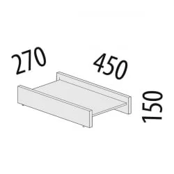Тумба под системный блок Альфа 64.24 Дуб Кронберг
