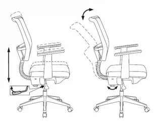 Кресло для оператора Бюрократ CХ-535 Черный / CH-535