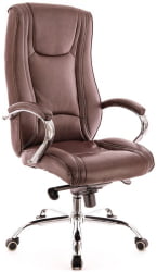 Кресло руководителя Кинг М кожа Коричневый / King M