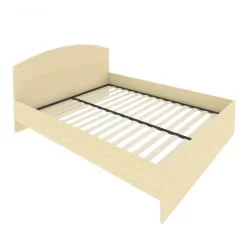 Кровать с ортопедическим основанием и изголовьем ЛИГХТ С-КИ-160 Клен / LIGHT