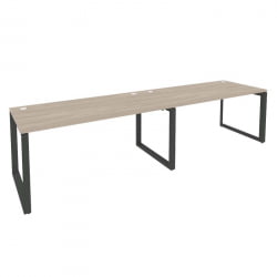 Рабочая станция на О-образном м/к ОНИКС О.МО-РС-2.4.8 Дуб Аттик/Антрацит / ONIX O.MO-RS-2.4.8