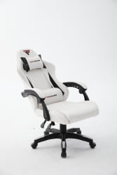 Кресло спортивное ТопЧаирс Пхантом бело-черный / TopChairs Phantom