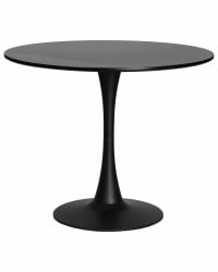 Круглый стол МИА (черная столешница, черное основание) / MIA