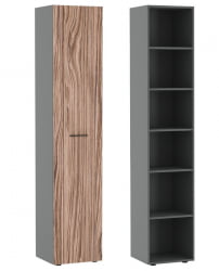 Шкаф для бумаг ДЭЛИ ДЛИ37251023 Орех Антрацит / DALI DLI37251023