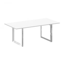 Стол переговорный на О-образном м/к ОНИКС ДИРЕCТ ЛУКС М-О.МО-ПРГ-19 Белый бриллиант / ONIX DIRECT LUX M-O.MO-PRG-19