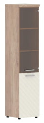 Шкаф колонка комбинированная с топом (правый) Торр ЛУКС ТЛХC 42.2 Р Дуб Каньон Латте / Torr LUX TLHC R