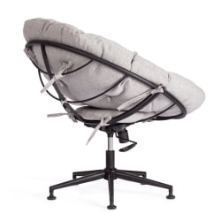 Кресло CЛОУДЕ рогожка/металл, 97х98х90-96см, серо-бежевый, 3М 16/2 / CLOUDE 3M