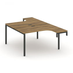 Рабочая станция-надставка на опорные тумбы CОНCЕПТ CН.ДСАН-001 Сандал Янтарный Черный / CONCEPT CN.DSAN-001