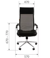 Кресло для руководителя CХАИРМАН 700 сетка Черный / CHAIRMAN