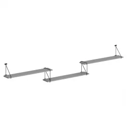 Полка навесная CОФФЕЕ СХ3-РОД/БАР Серый / COFFEE SH3-ROD/BAR