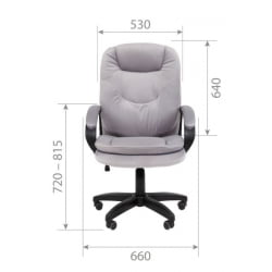 Кресло руководителя CХАИРМАН ДОМ (Хоме) 668 ЛТ (ЛТ) Серый / CHAIRMAN (Home) (LT)