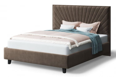 Кровать Леона, 2000кс1600мм, коричневый / 2000x1600мм,