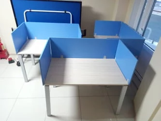 Офисная перегородка Дека 8.12.12 Белый (без крепления) / Deka