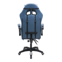 Геймерское кресло 907 КИНГКУЕЕН, замша, цвет синий с массажем, арт 907-ЛБ / KINGQUEEN, 907-LB