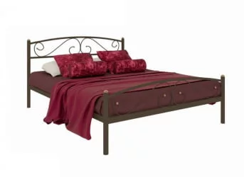 Кровать Вероника Плус 1600х1900 Коричневая / Plus