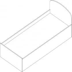 Кровать Проспект Гм.КР-8 дуб