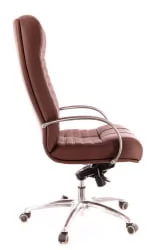 Кресло руководителя Атлант АЛ М кожа Коричневый / Atlant AL M