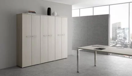 Комплект офисной мебели ГЛОСС ЛИНЕ 02 Иворй / GLOSS LINE Ivory