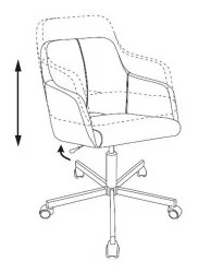 Кресло для оператора Бюрократ CХ-380М Сердитое море 38-415 / CH-380M