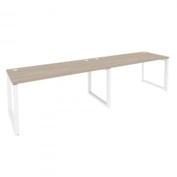 Рабочая станция на О-образном м/к ОНИКС О.МО-РС-2.4.7 Дуб Аттик/Белый / ONIX O.MO-RS-2.4.7