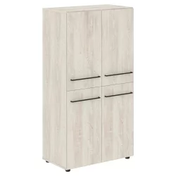 Шкаф с 2-мя комплектами глухих малых дверей ЛОФТИС ЛМC 80.4 Сосна Эдмонт / LOFTIS LMC