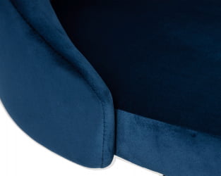 Стул барный ДОБРИН ДЖОСЕПХ БЛАCК (синий велюр (МДЖ9-117)) / DOBRIN JOSEPH BLACK (MJ9-117))