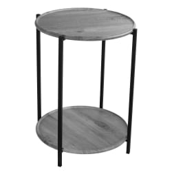 Круглый стол БеаутйСтйле 21 Орех гикори грай / BeautyStyle gray