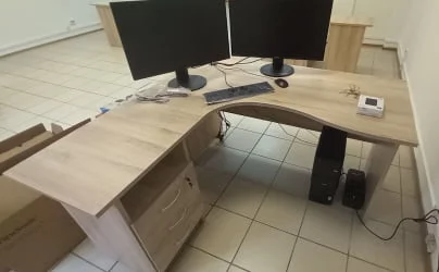 Стол эргономичный левый Альфа 64.22 Дуб Кронберг