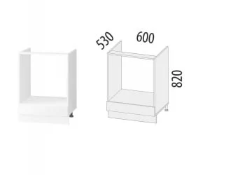 Напольный шкаф под встраиваемую технику с ящиком Бьянка 102.57