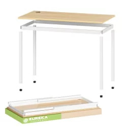 Cтолик для ноутбука Еурека ЕРК-Д04-ЕВ-В1 Ембоссед Воод / Cтолик Eureka ERK-D04-EW-V1 Embossed Wood