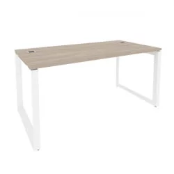 Стол рабочий руководителя на О-образном м/к ОНИКС О.МО-СРР-4.8 Дуб Аттик/Белый / ONIX O.MO-SRR-4.8