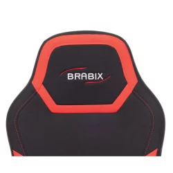 Кресло компьютерное БРАБИКС Алпха ГМ-018 Черное/красное / BRABIX Alpha GM-018
