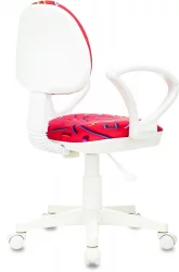 Кресло детское Бюрократ КД-3/ВХ/АРМ/СТИCК-ПК / KD-3/WH/ARM/STICK-PK
