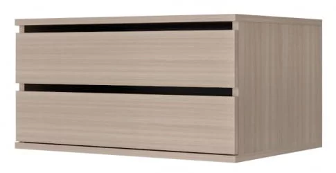 Тумба с 2 ящиками Хит-Т-14 Ясень шимо темный