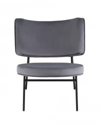 Кресло Дистриcт Лоунге велюр Серый / District Lounge