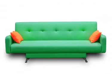 Диван МАНГО 3 (2 категория) Зеленый Оранжевый / MANGO