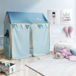 Кроватка для новорожденных Микуна Типи Хоусе МОНТ-1874 Ватервоод/Вхите / Micuna Tipi House MONT-1874 Waterwood/White