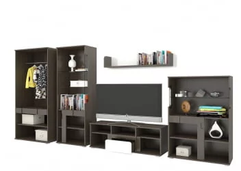 Шкаф Марсель 800 Венге Белый глянец