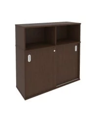 Шкаф-купе приставной Метал Сйстем Б.ШК-3 Венге/Серый / Metal System