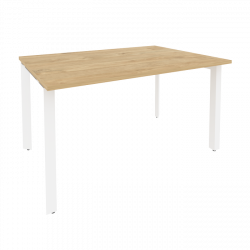 Стол переговорный (1 столешница) ОНИКС О.МП-ПРГ-1.3 Тиквуд Светлый/Белый / ONIX O.MP-PRG-1.3