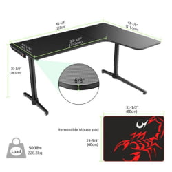 Геймерский стол Еурека Л60Р / Eureka L60R
