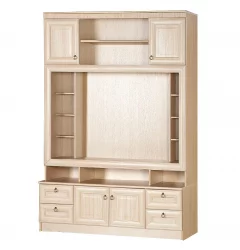 Распашной шкаф в гостиную 603  Денвер светлый