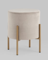 Пуф Кейси велюр Светло-серый