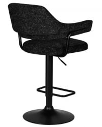 Стул барный ДОБРИН CХАРЛЙ БЛАCК (черный твид (ЛЕО18)) 2 шт / DOBRIN CHARLY BLACK (LEO18))