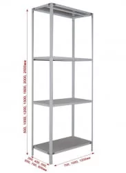 Стеллаж офисный СТФ 1034-2.5