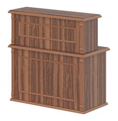 Стойка ресепшен РМС 120 Орех Даллас / RMS