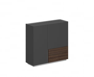 Шкаф Оливер ОЛ-20-17.ОС.ОС.ДТ.Р Оникс серый-дуб табак / Oliver OL-20-17.OS.OS.DT.R