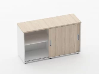 Тумба-купе для рабочего модуля Дека 9.02.125 Туя/Белый / Deka