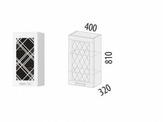 Шкаф кухонный с решеткой (лев/прав) Бьянка 102.23
